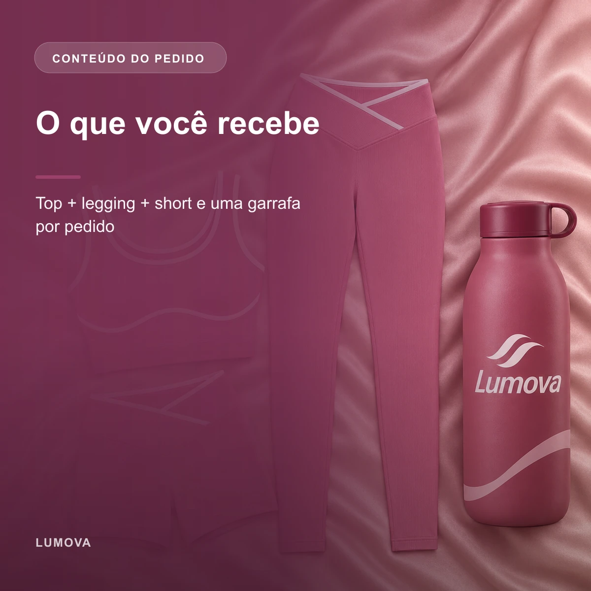 Conteúdo recebido de Conjunto Fitness Canelado 3 Peças